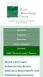 Mobile Screenshot of mainephilanthropy.org